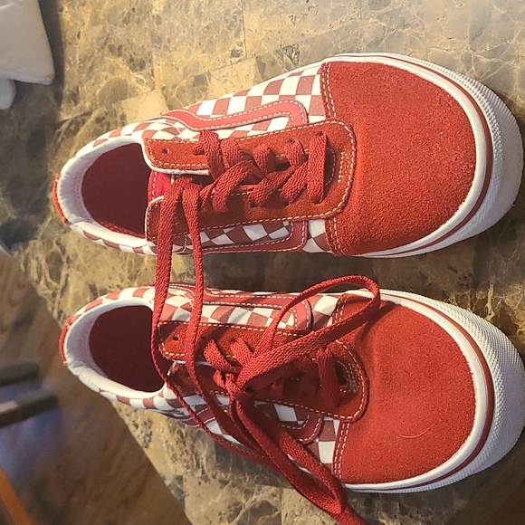 Euc old school checkerboard vans youth size 4 last chance - Picture 2 of 8